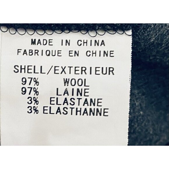 Theory Mini Skirt Womens 4 Pleated Charcoal Gray Ombre Wool Y2K - Picture 5 of 6